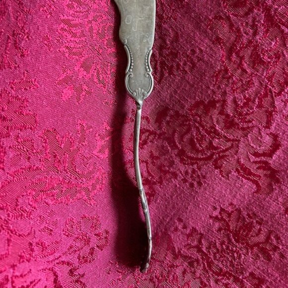 Wm A Rogers Silver Plate A1 Twisted Handle Butter Knife Ornate Antique Vitorian - Picture 4 of 6